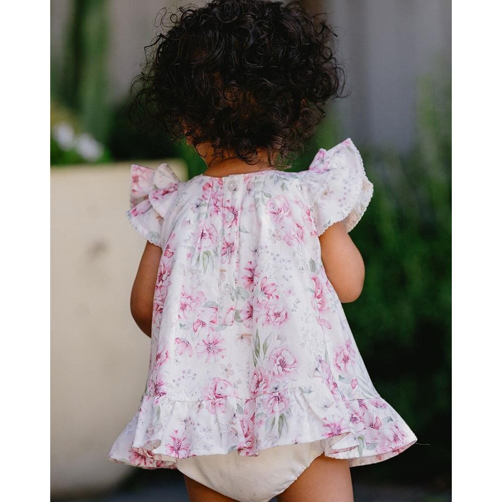 Evie Print Overlay Dress