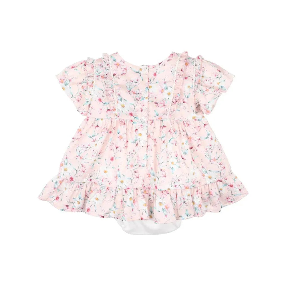 Zoe Print Ss Overlay Dress