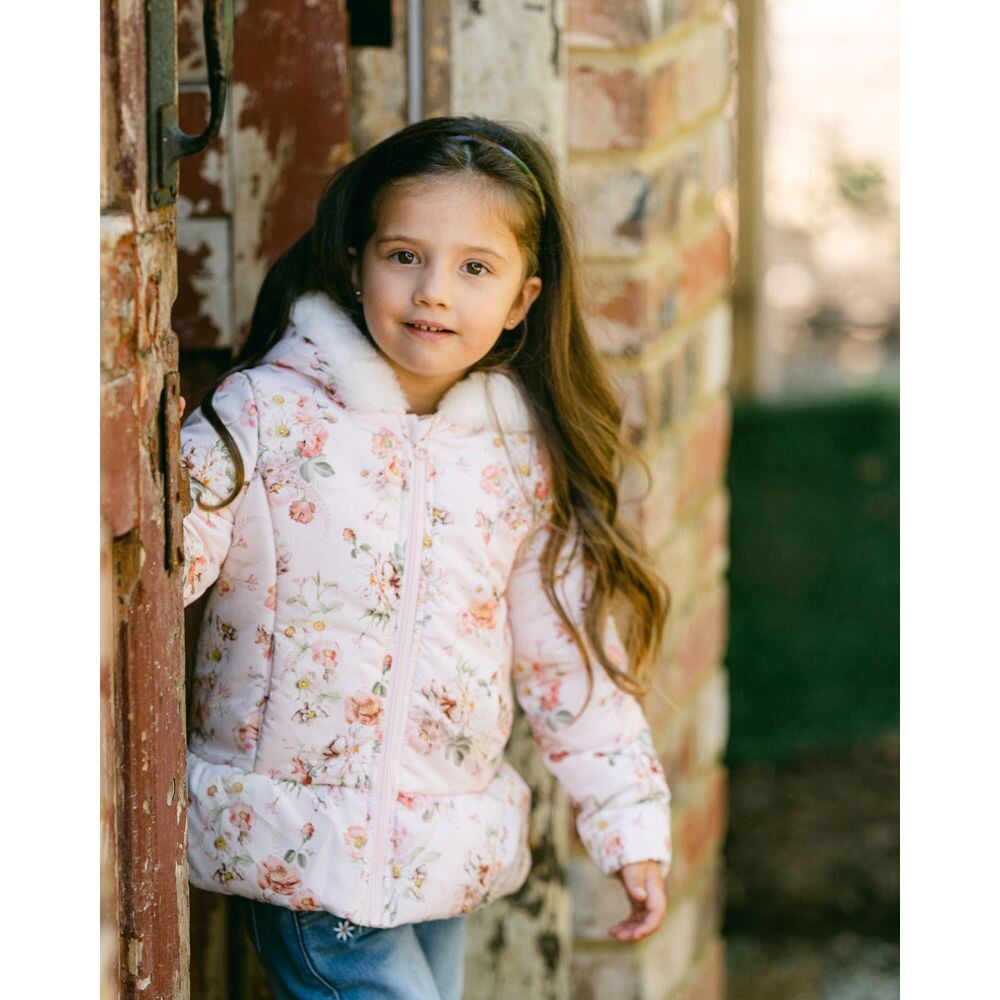 Dotti Print Hooded Coat