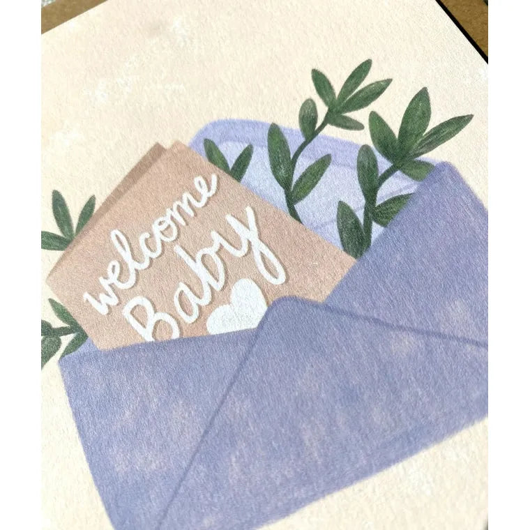 Welcome Baby Card - Gender Neutral Baby Card