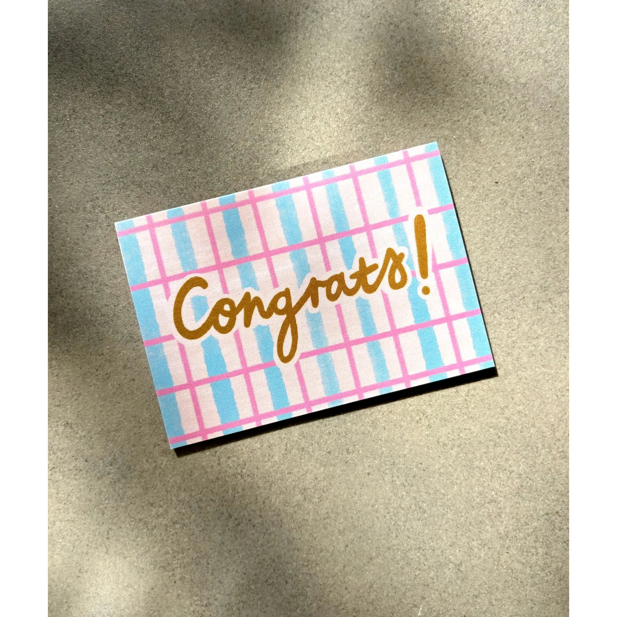 Congrats Pattern Mini Card - Cute Celebration Fun