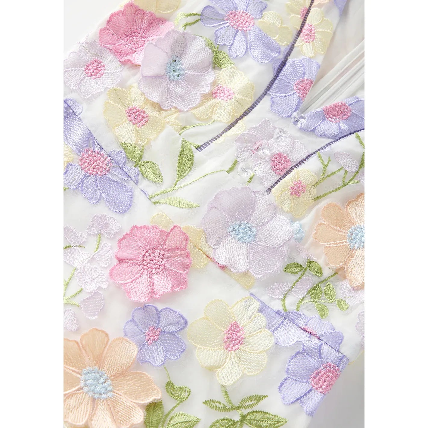 Amara Embroidered Dress - Floral