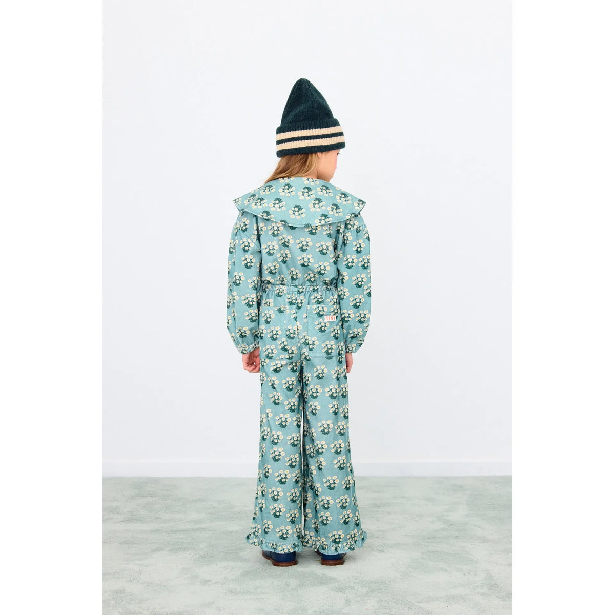 White Bouquet Frilled Pant