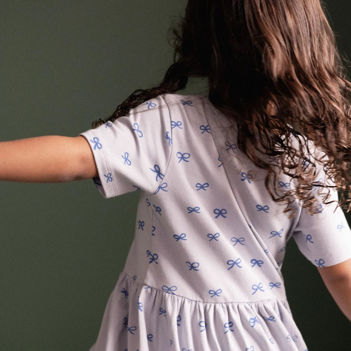Saturday Dress - Ribbons Zen Blue