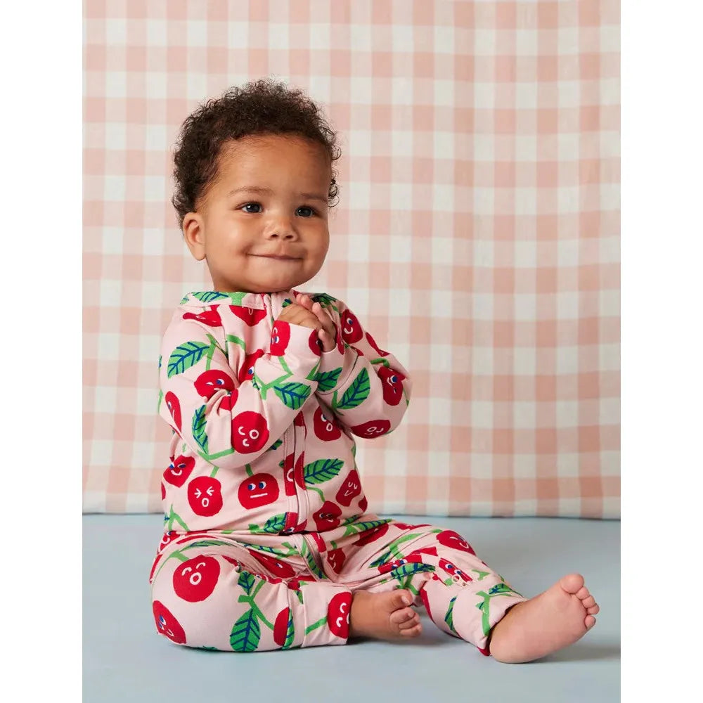 Cheeky Cherry Long Sleeve Romper