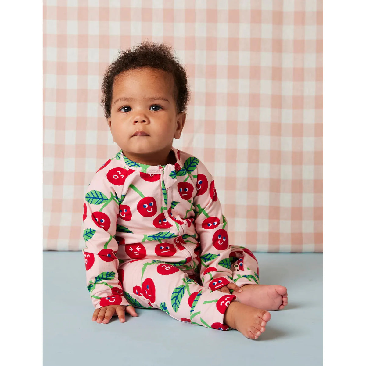 Cheeky Cherry Long Sleeve Romper