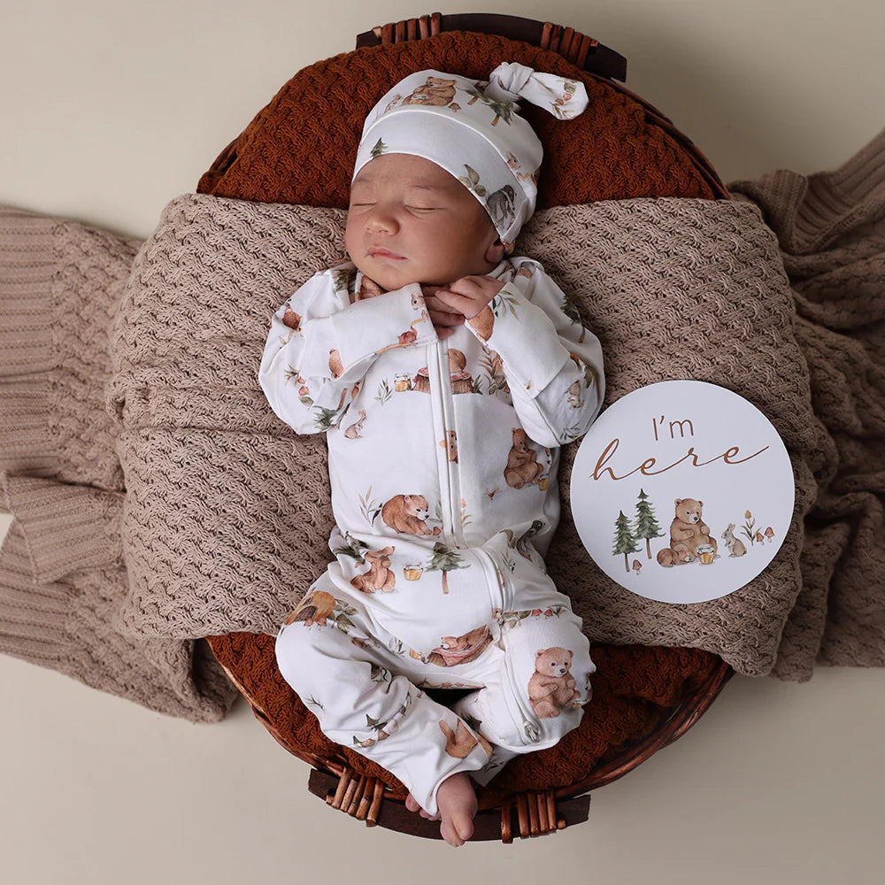 Bears Organic Snugglesuit Convertible Romper
