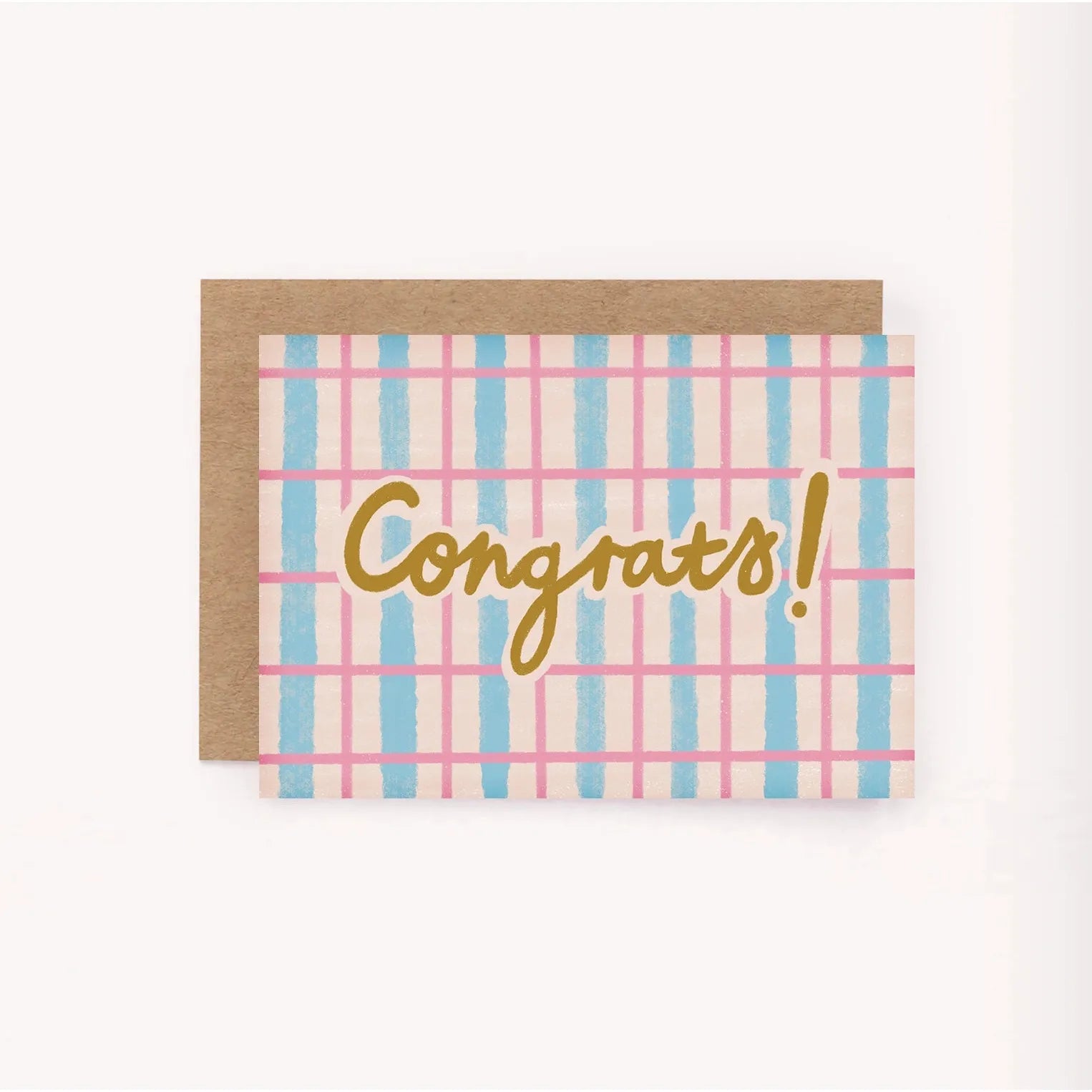 Congrats Pattern Mini Card - Cute Celebration Fun