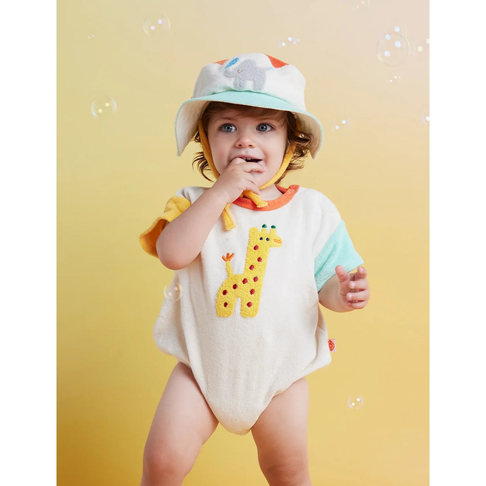 Terry Bodysuit - Zoo Crew Cream