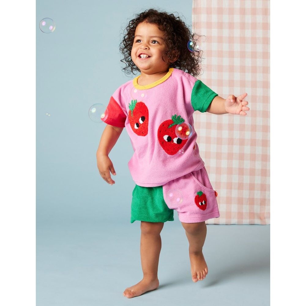 Strawberry Terry Shorts