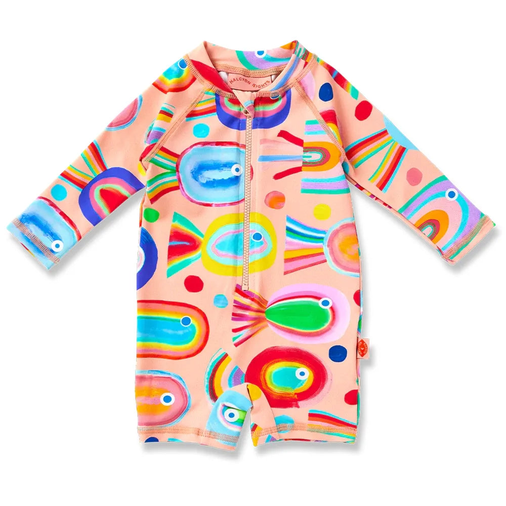 Long Sleeve Rash Suit Fancy Fins