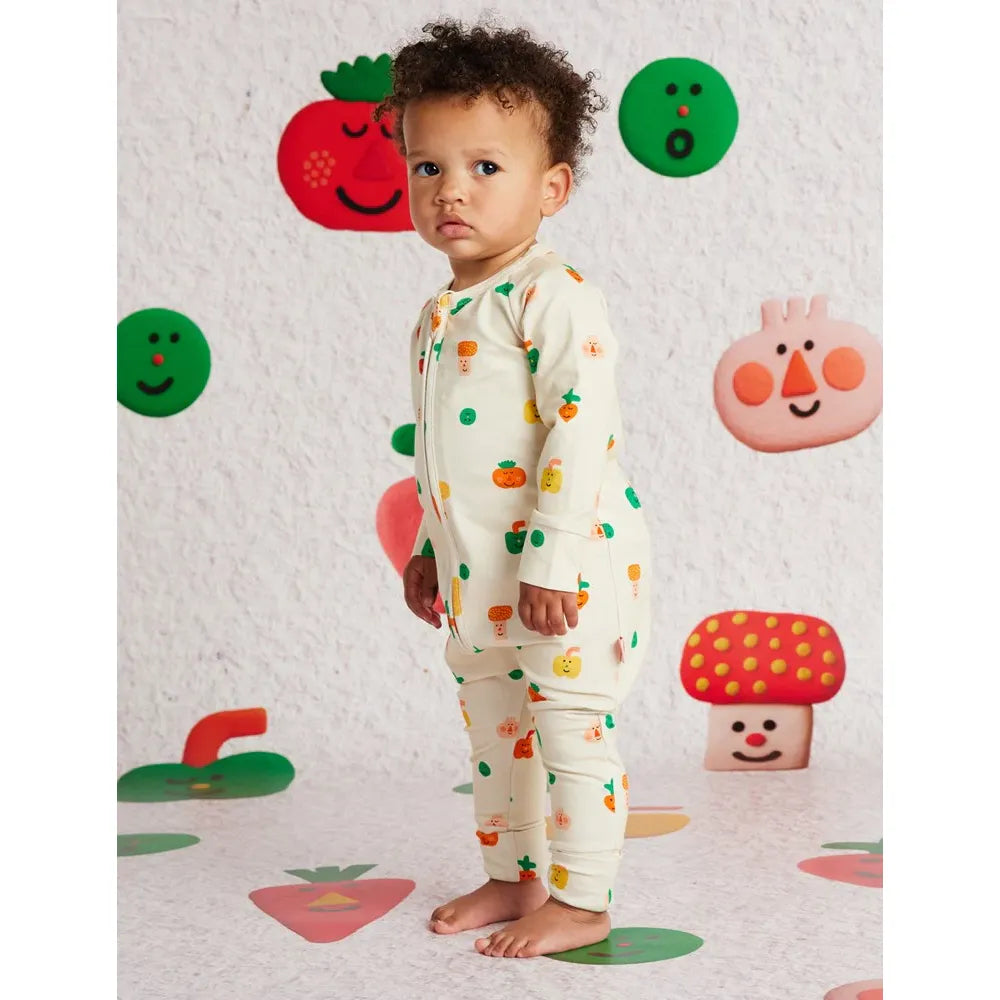Teeny Tiny Veg Long Sleeve Romper