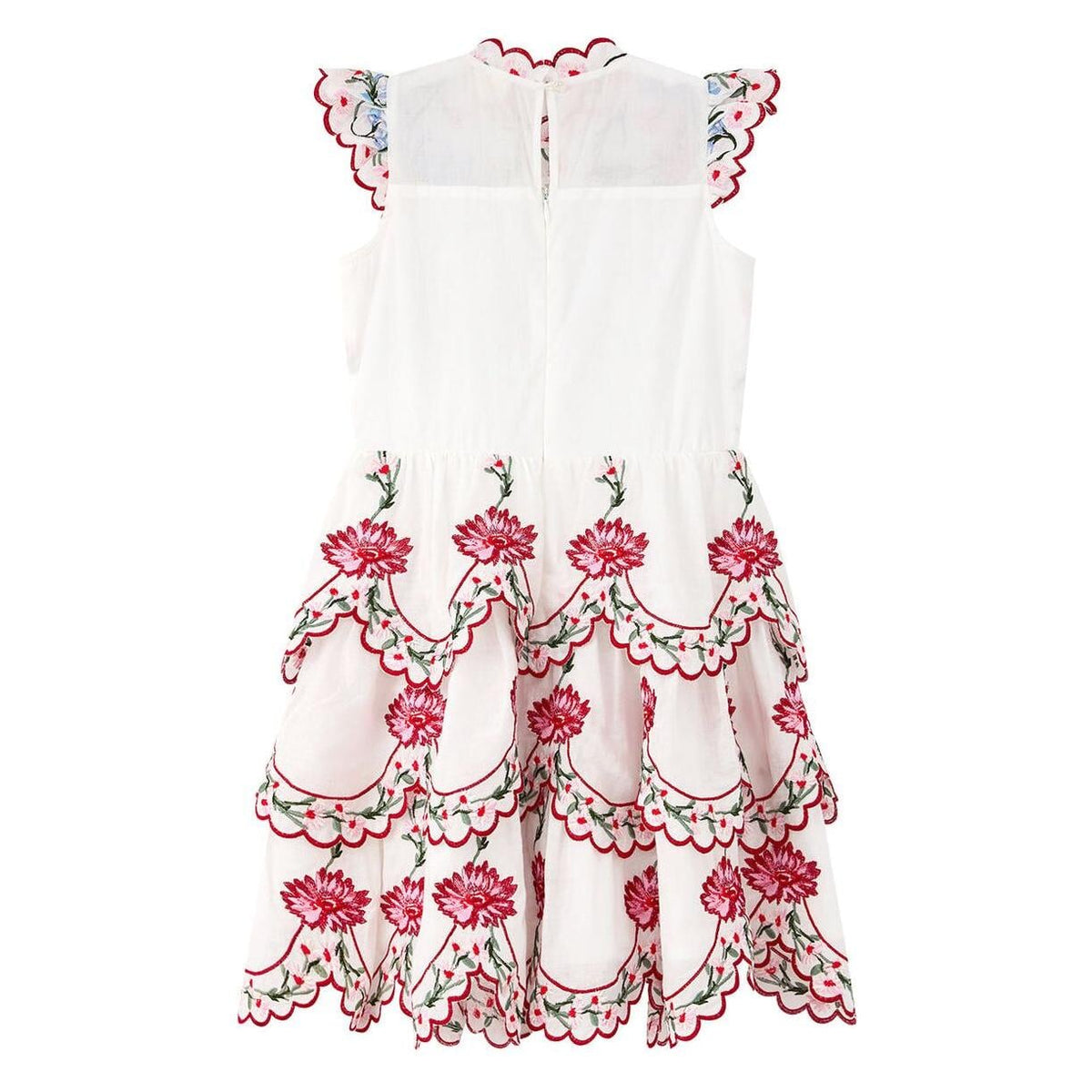 Maisie Embroidered Frill Dress