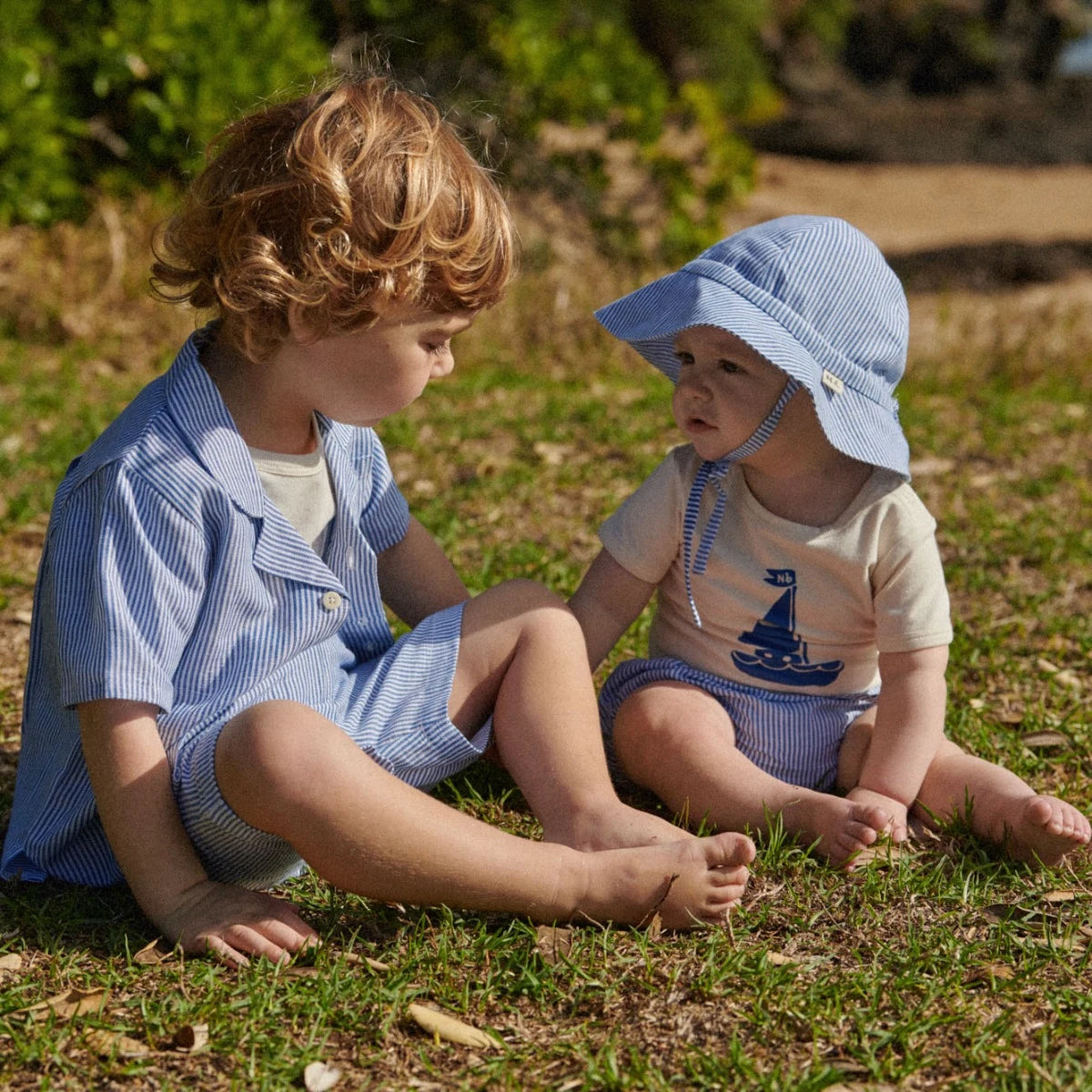 Sunhat - Blue Stripe