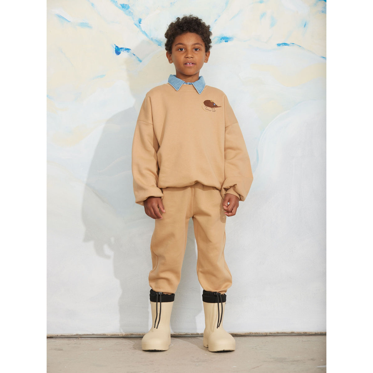 Elephant Shrew Embroidered Sweatshirt