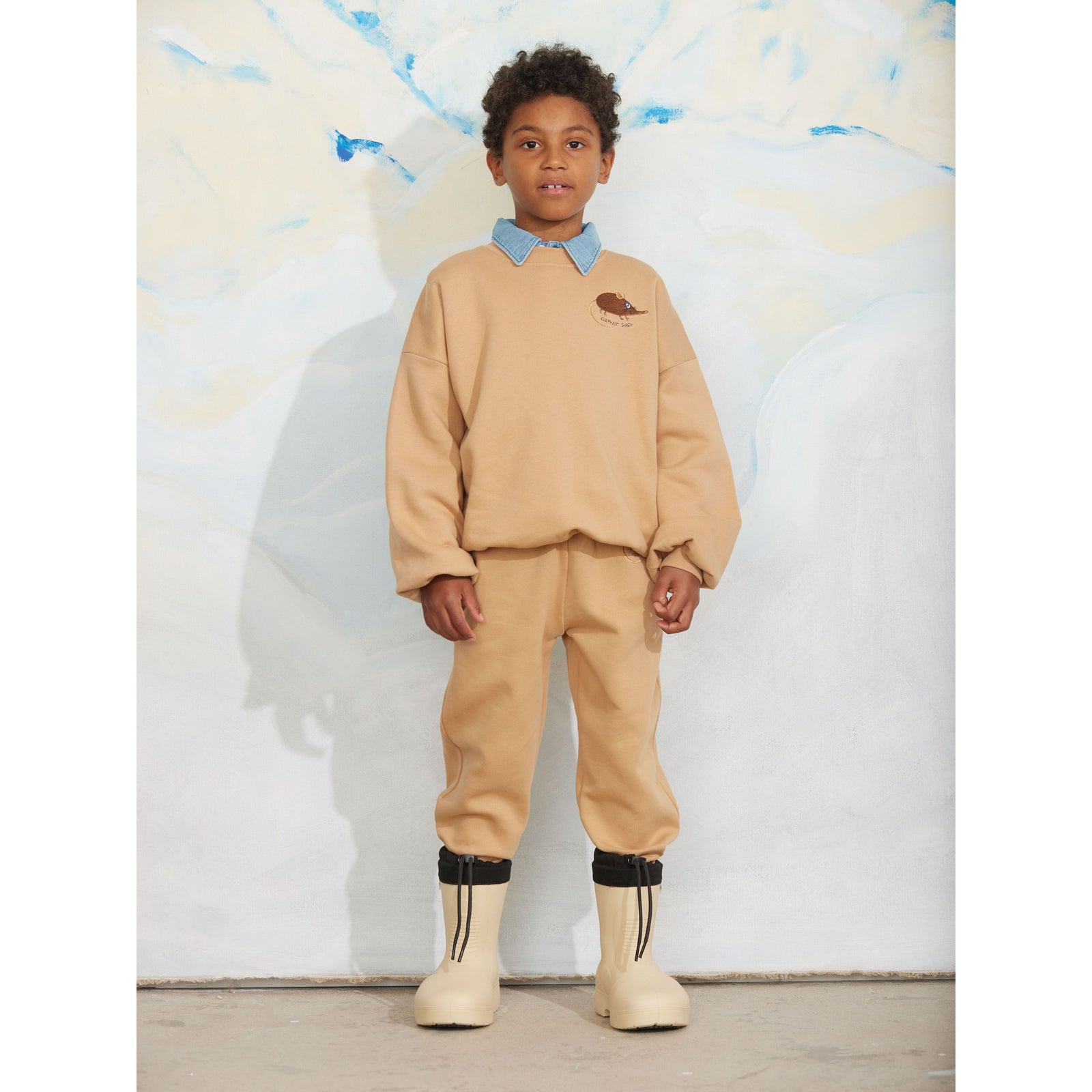 Elephant Shrew Embroidered Sweatshirt