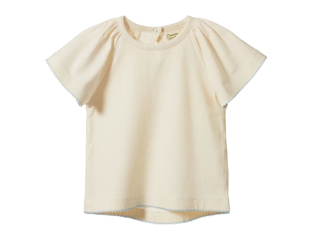 Faye Tee - Natural with Blue