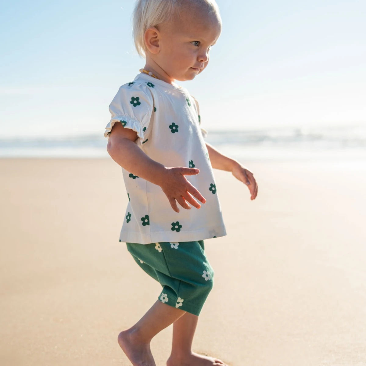 Bubbles Tee - Flora Natural Print