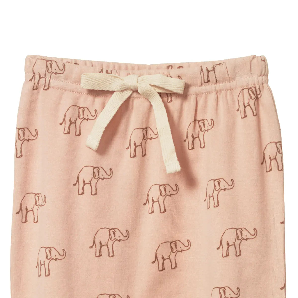Footed Rompers - Elephant Rose