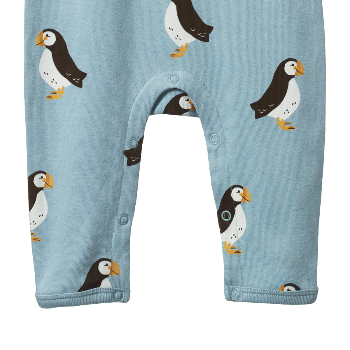 Henley Pyjama Suit - Puffin Print