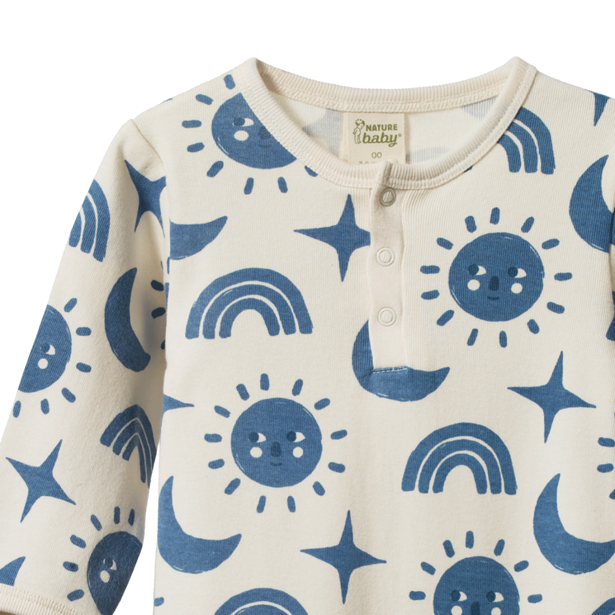 Henley Pyjama Suit - Twilight Print