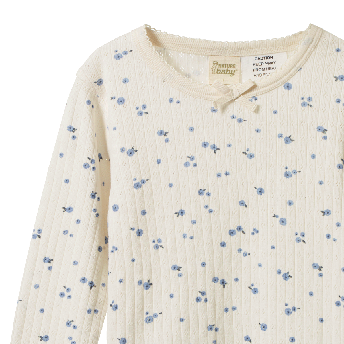 Long Sleeve Pjama Set Pointelle - Dais Print