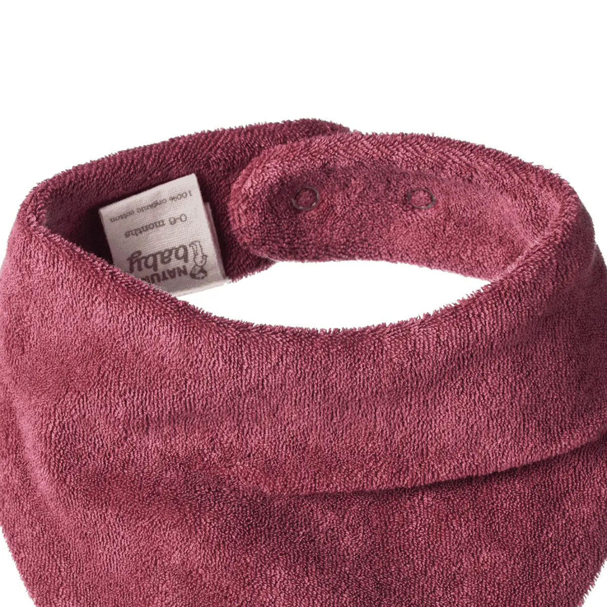 Triangle Bib Terry- Rhubarb
