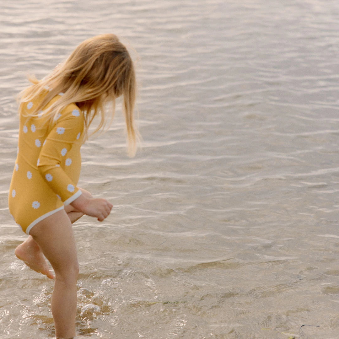 One Piece Bathing Swimsuit - Chamomile Sunshine