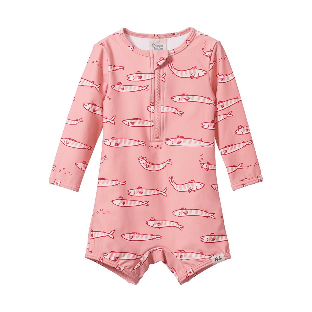 One Piece Bathing Trunks - South Seas Rose