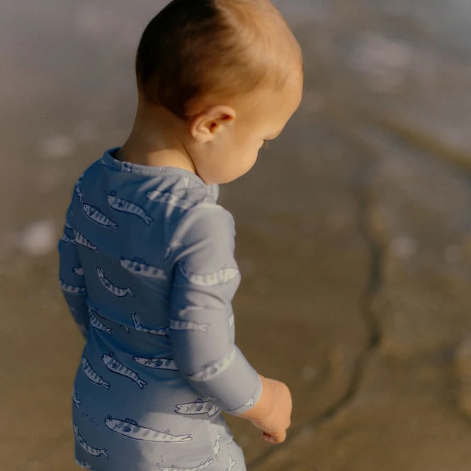 One Piece Bathing Trunks - South Seas Blue