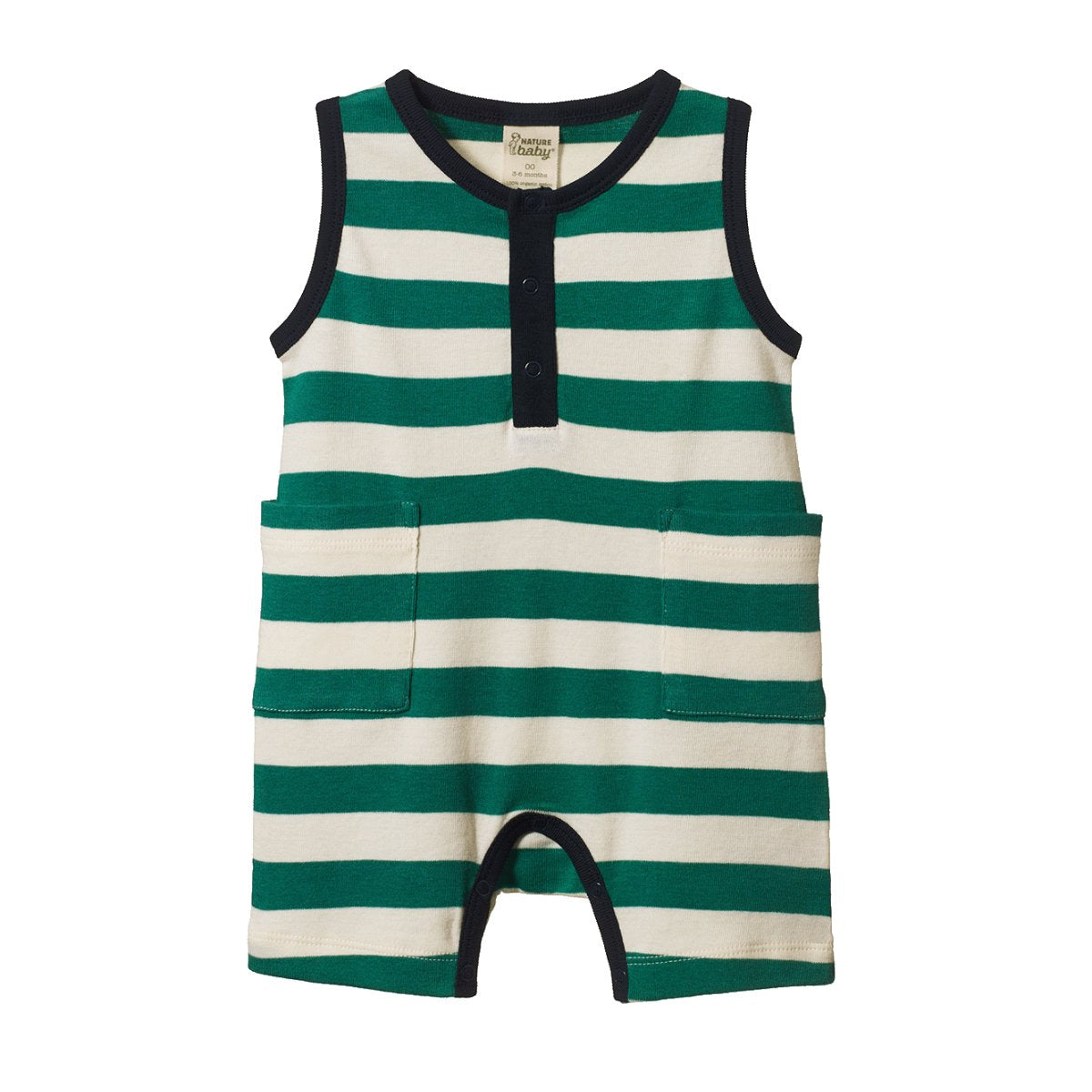 Camper Suit - Peppermint/Navy Stripe