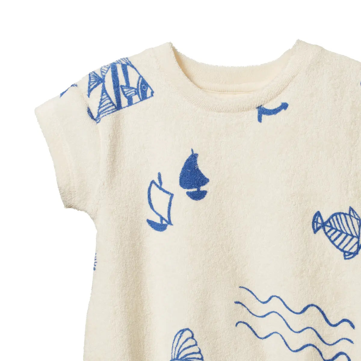 Juno Romper Terry - Atlantic