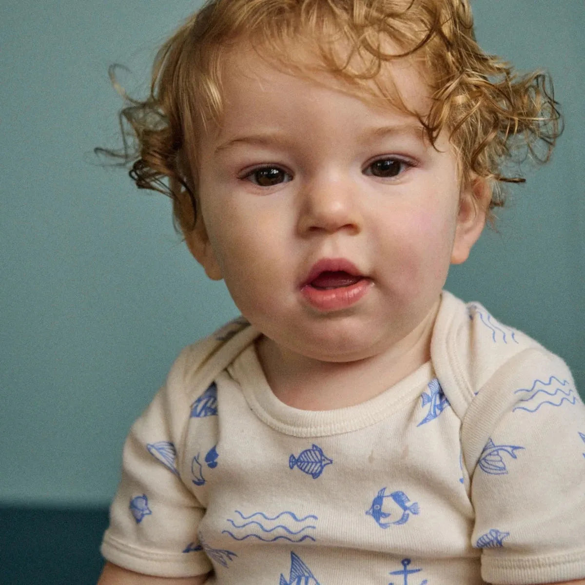 Short Sleeve Bodysuit - Atlantic