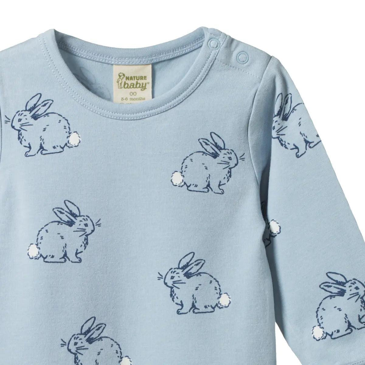 Stretch Jersey Bodysuit - Cottage Bunny