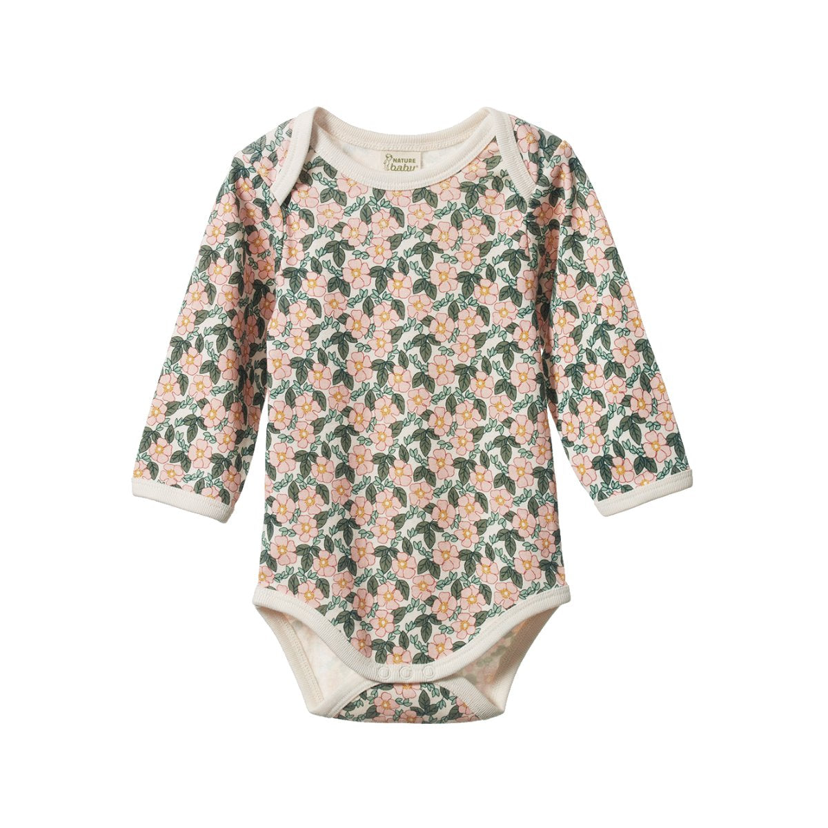 Long Sleeve Bodsuit - Garland Print