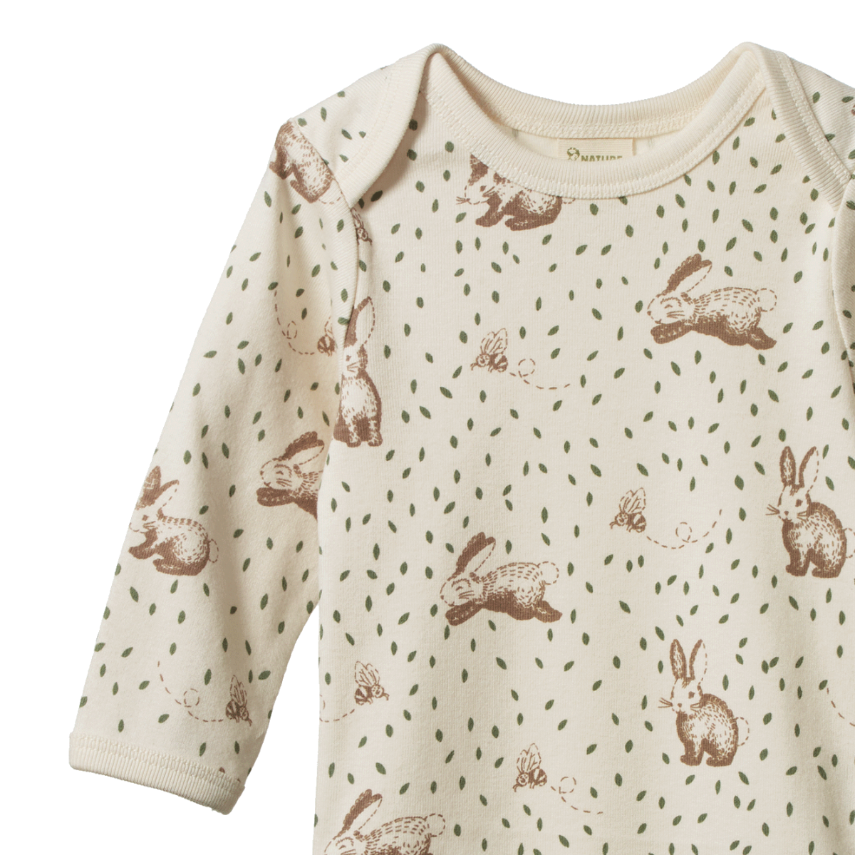 Long Sleeve Bodsuit - Rabbitt Print