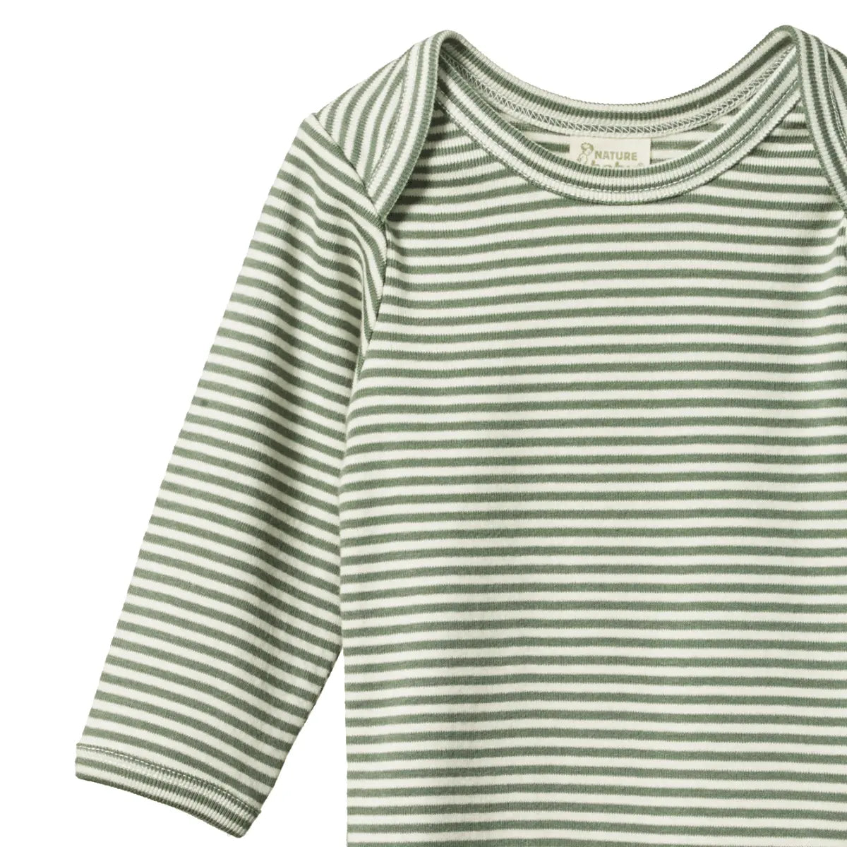 Long Sleeve Bodsuit - Nettle Stripe