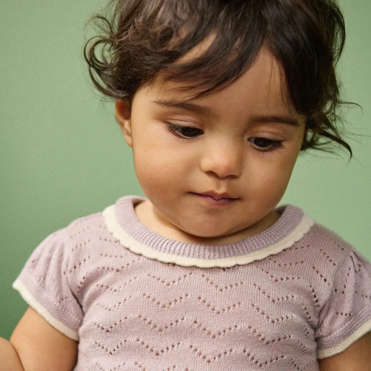 Lottie Suit - Lilac Pointelle