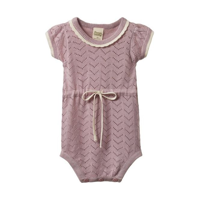 Lottie Suit - Lilac Pointelle