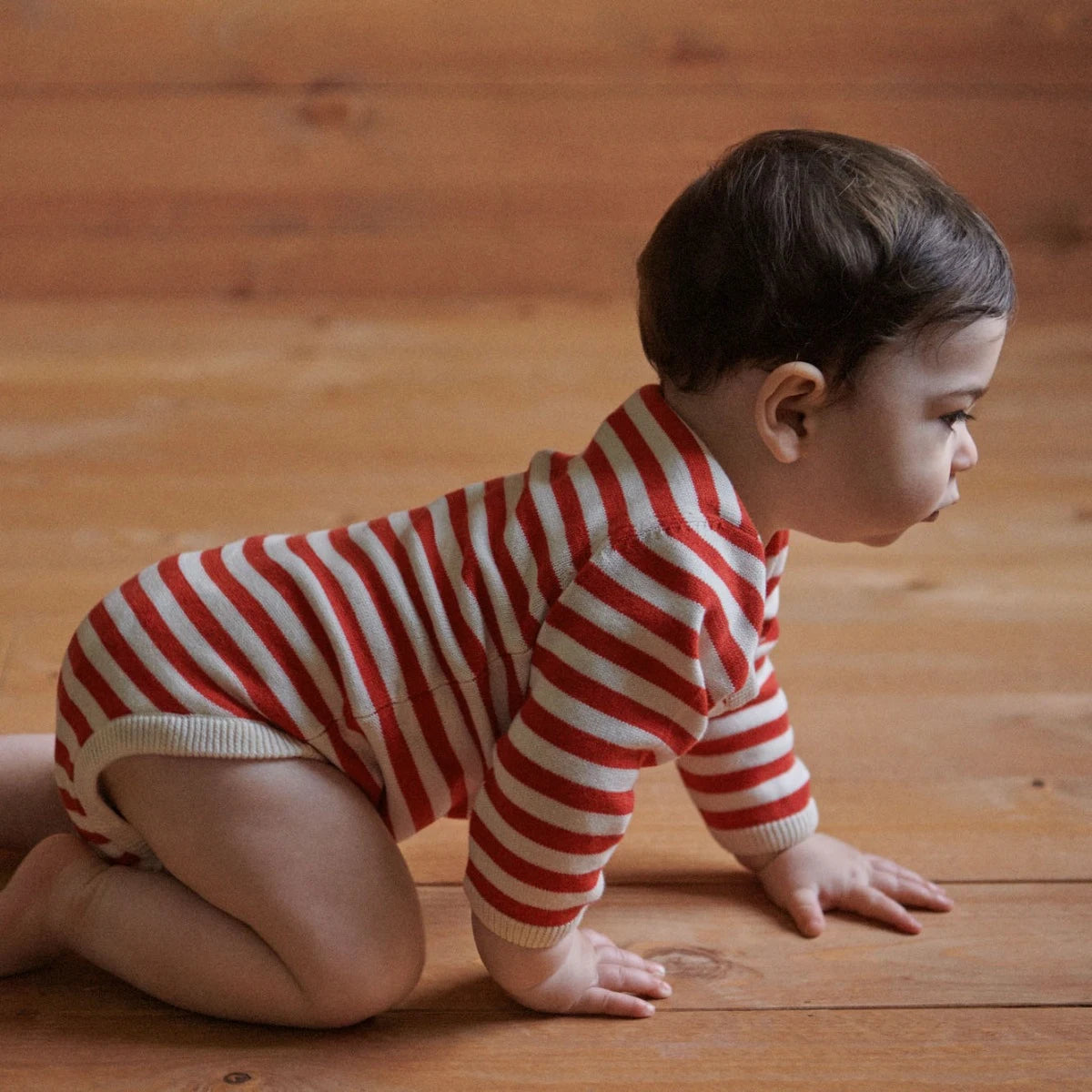 Sawyer Bodysuit - Red Sea Stripe