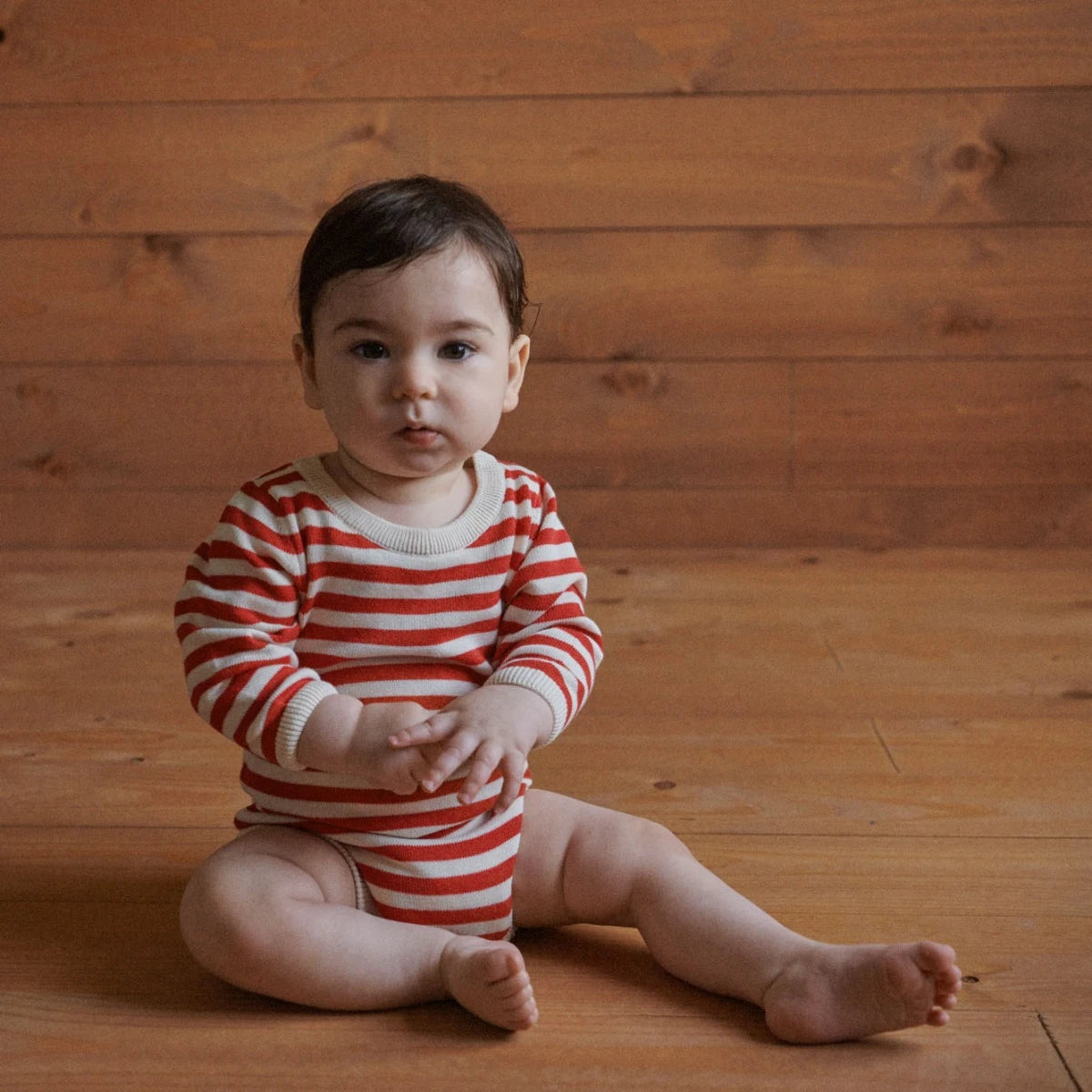 Sawyer Bodysuit - Red Sea Stripe