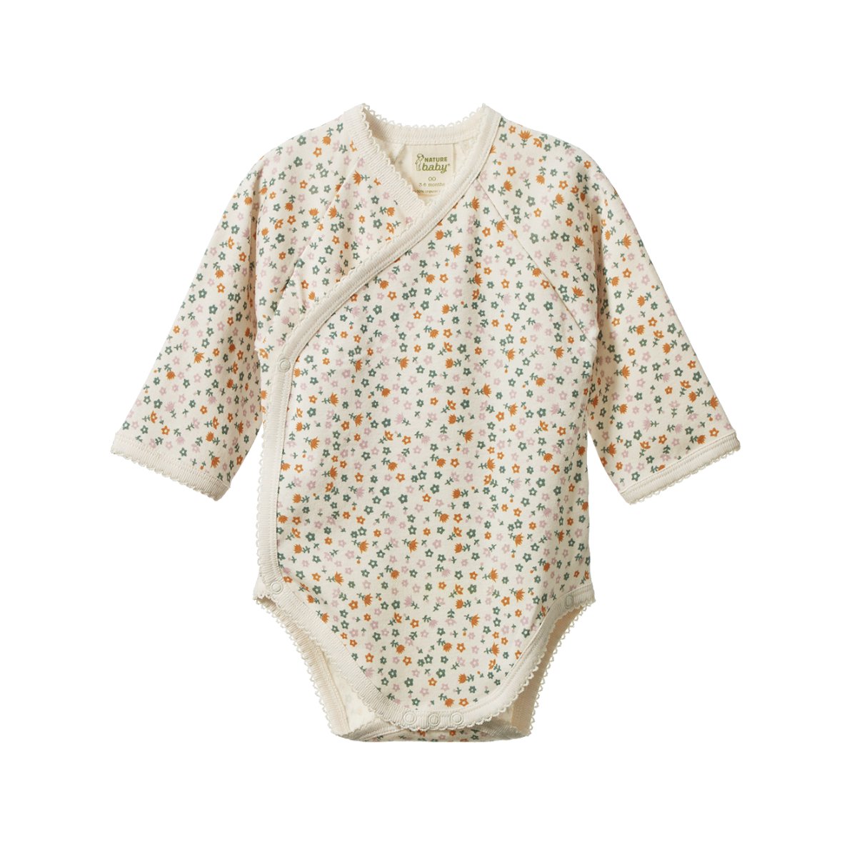 L/S Kimono Bodysuit - Pollyanna Print