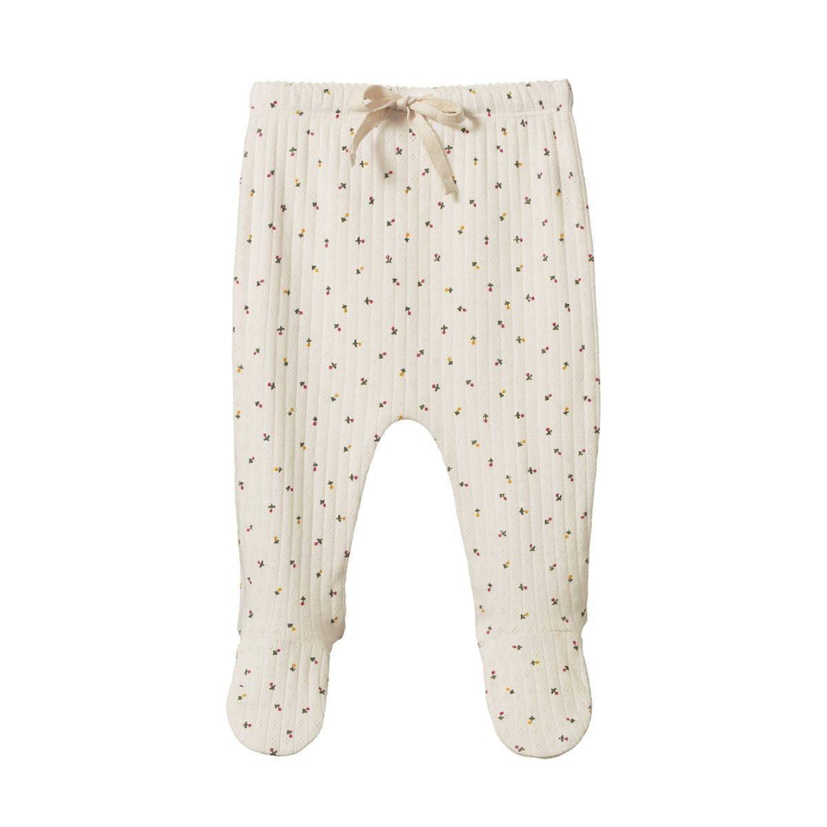 Footed Rompers Pointelle - Aster Floral Print