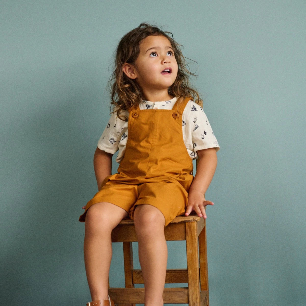 Tucker Shortie Overalls - Dijon