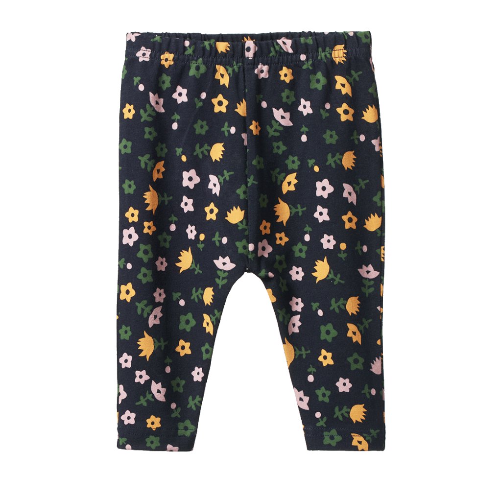 Leggings - Navy Pollyanna Print