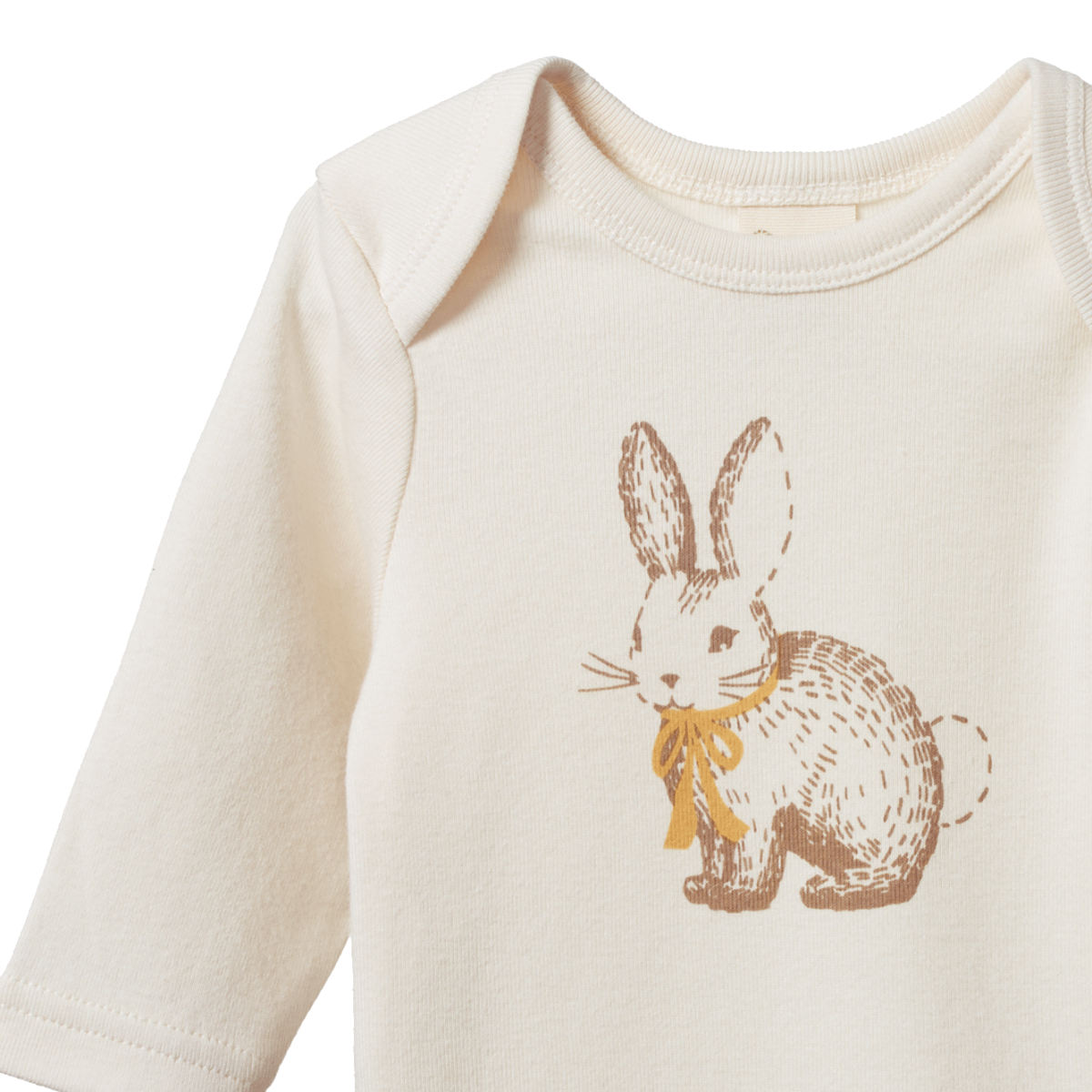 Bab Tee - Rabbitt Natural Print