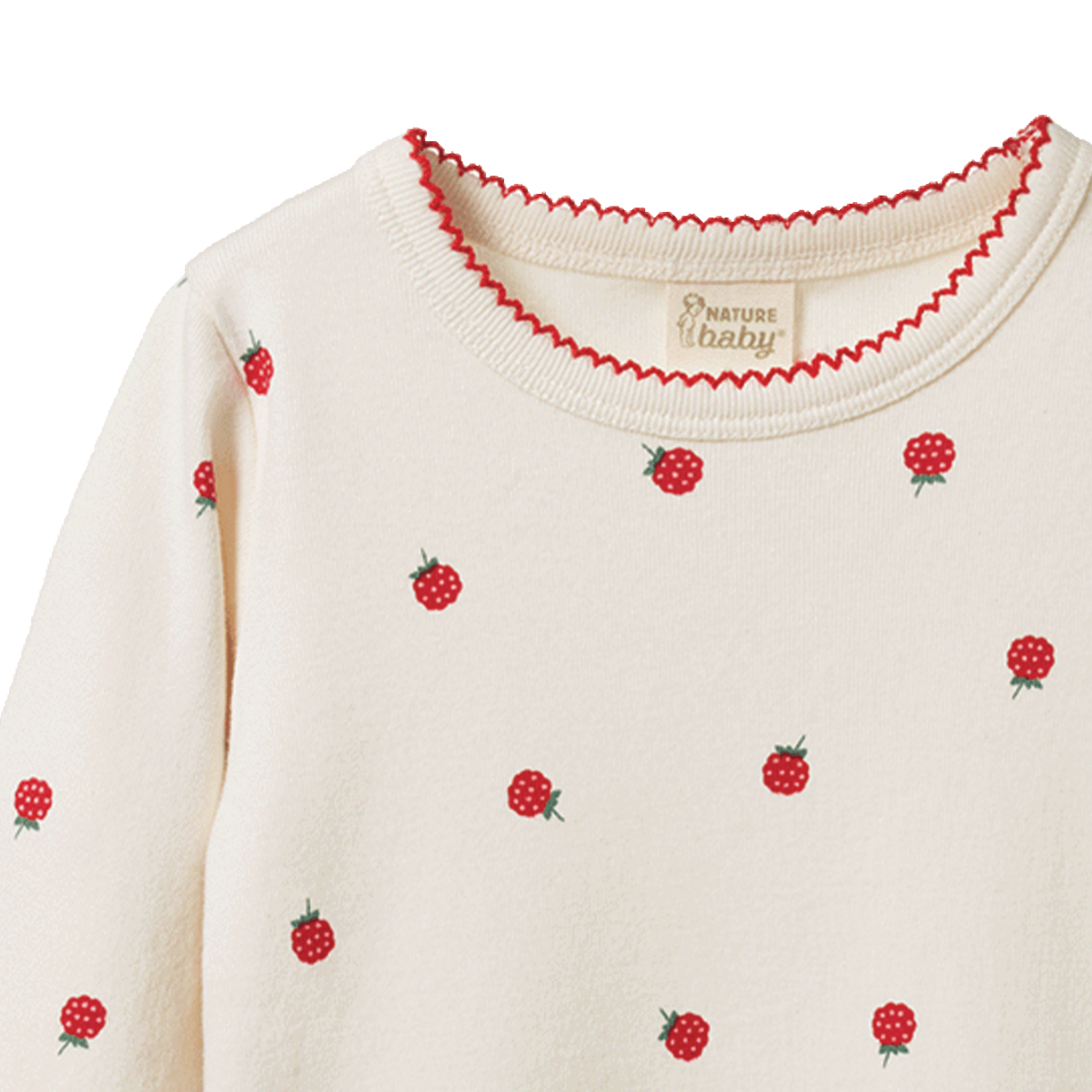Long Sleeve Cloud Tee - Raspberry Print