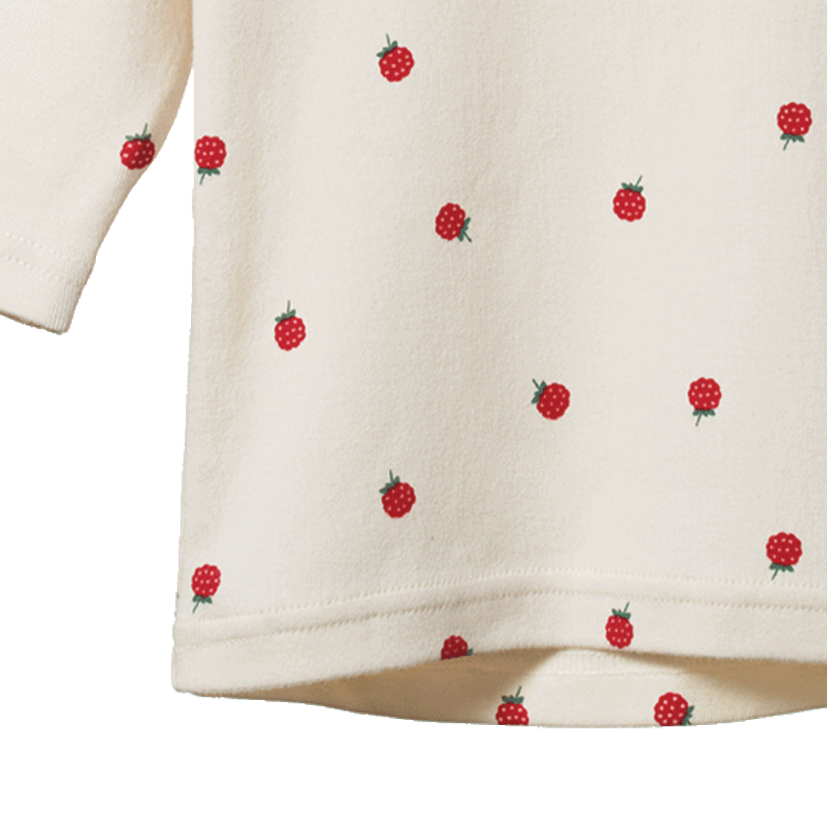 Long Sleeve Cloud Tee - Raspberry Print