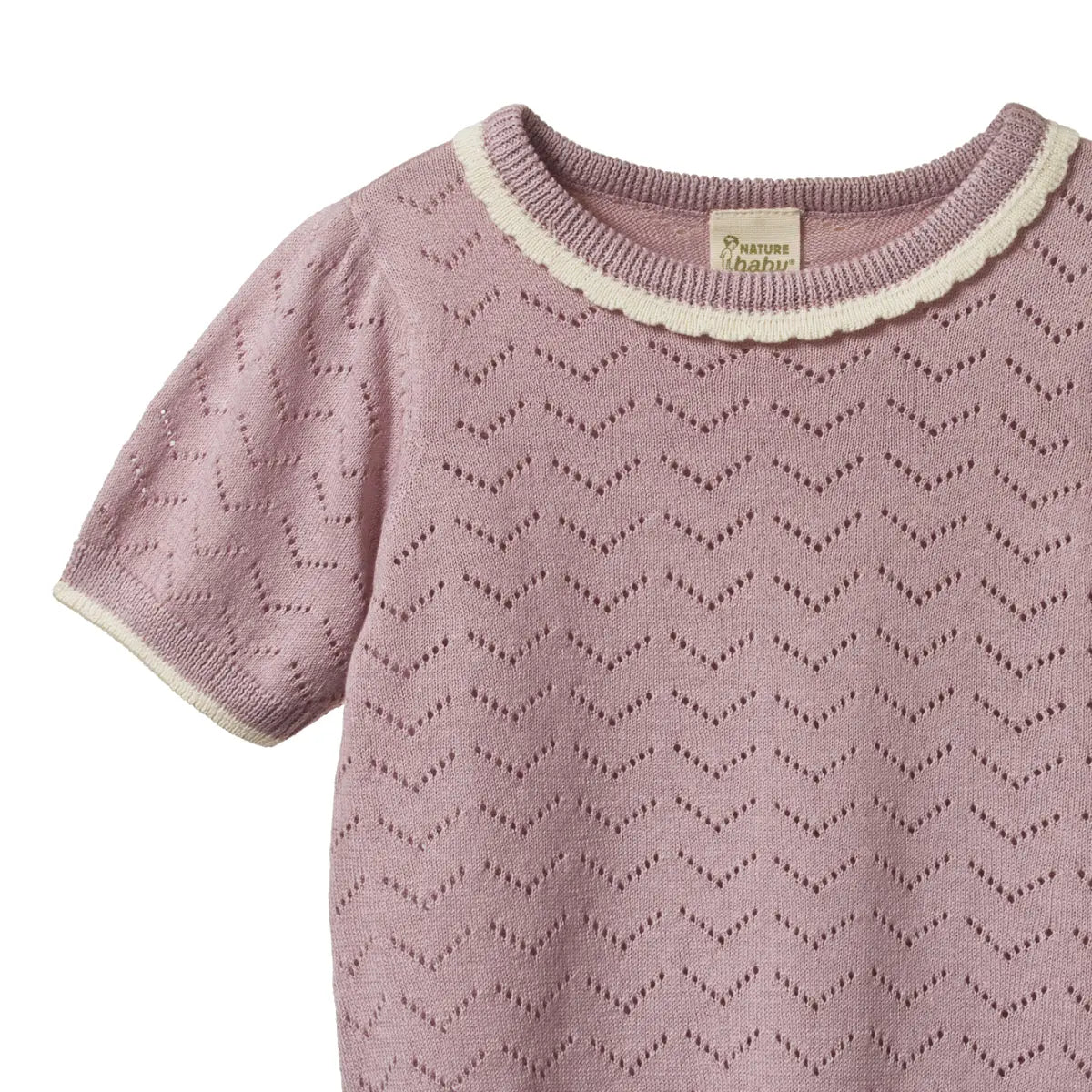 Maeve Tee - Lilac Pointelle