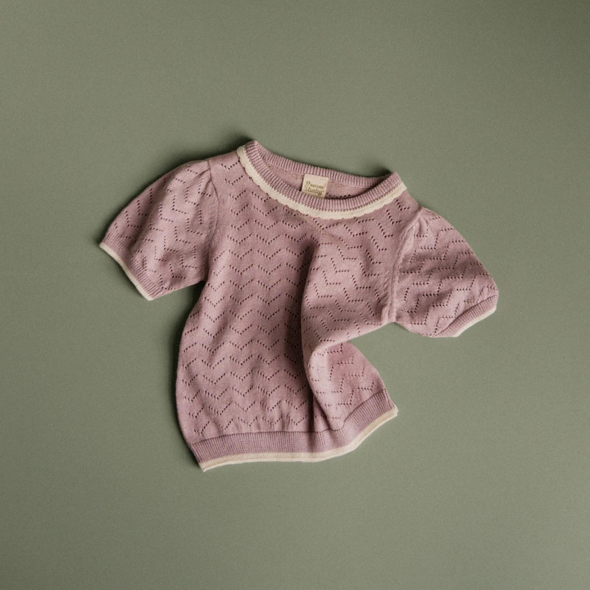 Maeve Tee - Lilac Pointelle